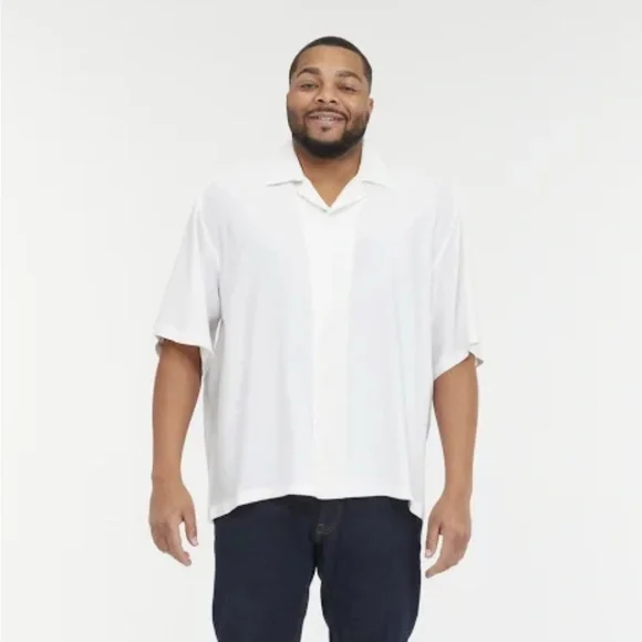 ABERCROMBIE & FITCH - TREVOR PROJECT || Pride Camp Cropped Sheer Shirt. Sz. S - Picture 3 of 13